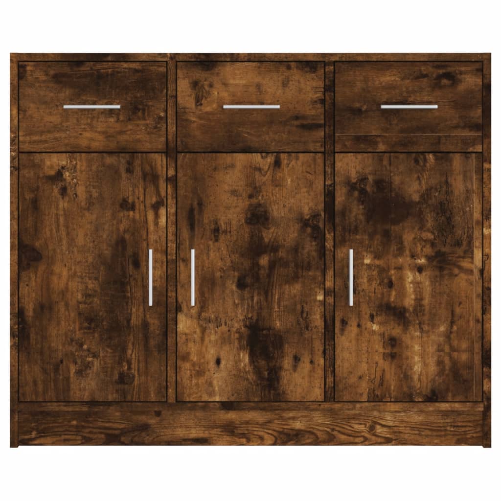Sideboard Räuchereiche 91x28x75 cm Holzwerkstoff - Pazzar.ch