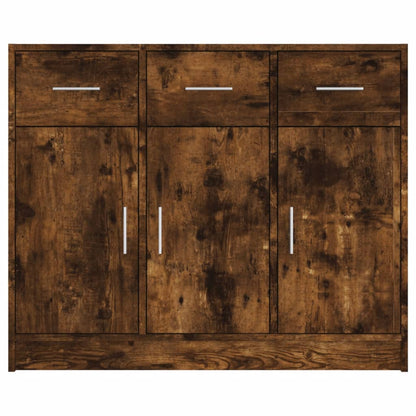 Sideboard Räuchereiche 91x28x75 cm Holzwerkstoff - Pazzar.ch