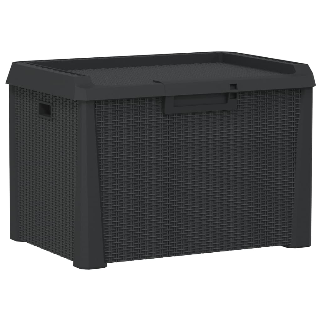 Gartentruhe Anthrazit 125 L PP - Pazzar.ch
