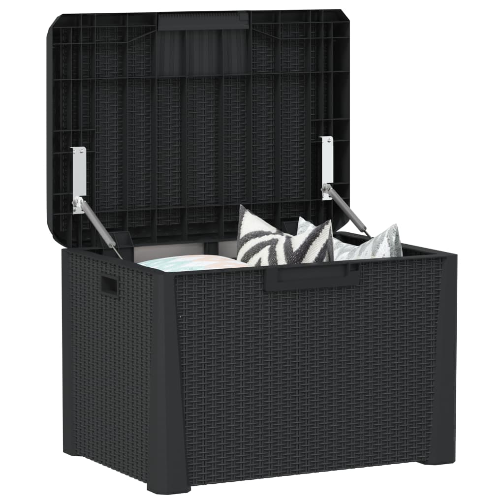 Gartentruhe Anthrazit 125 L PP - Pazzar.ch