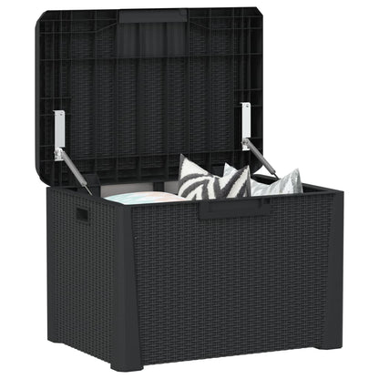 Gartentruhe Anthrazit 125 L PP - Pazzar.ch