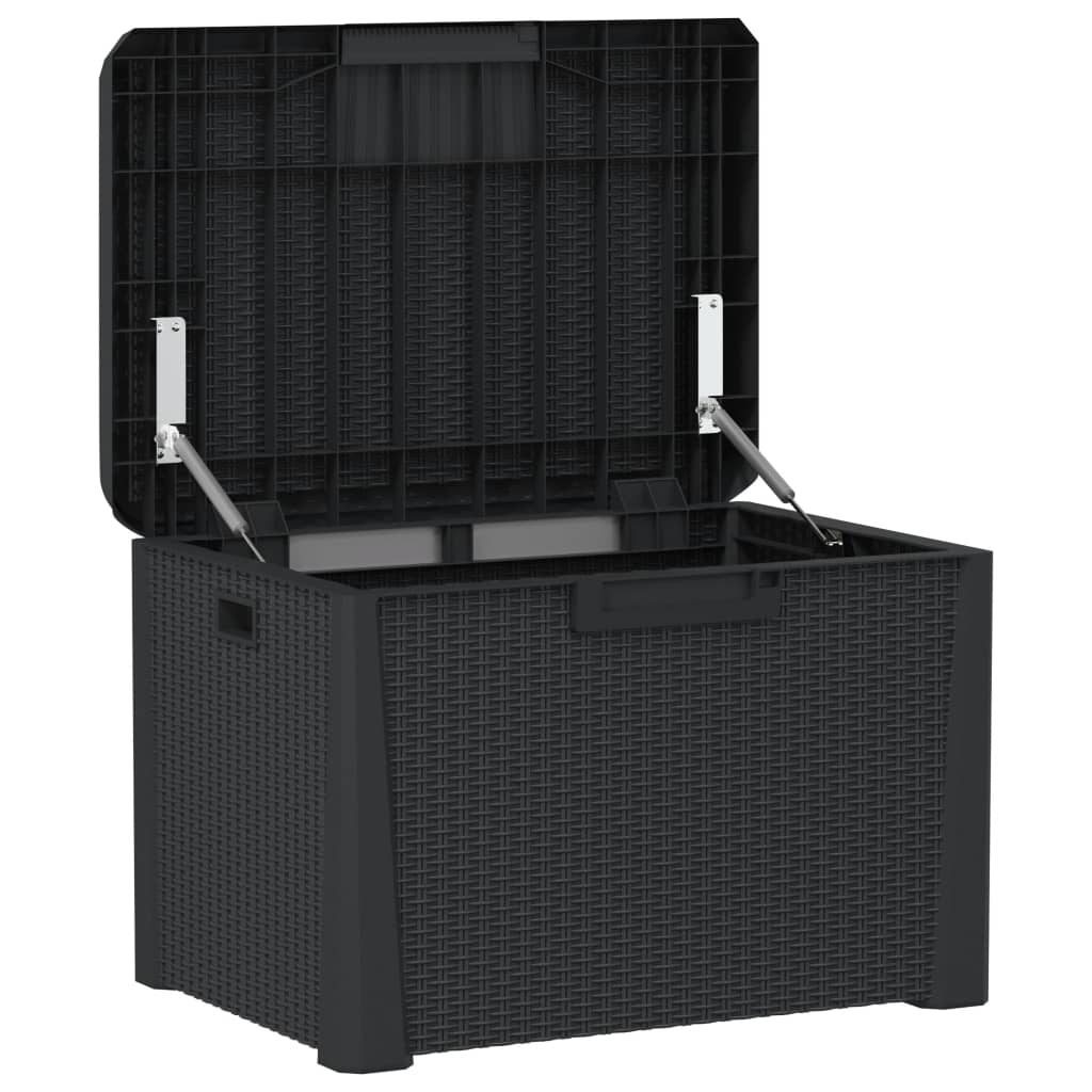 Gartentruhe Anthrazit 125 L PP - Pazzar.ch