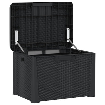 Gartentruhe Anthrazit 125 L PP - Pazzar.ch
