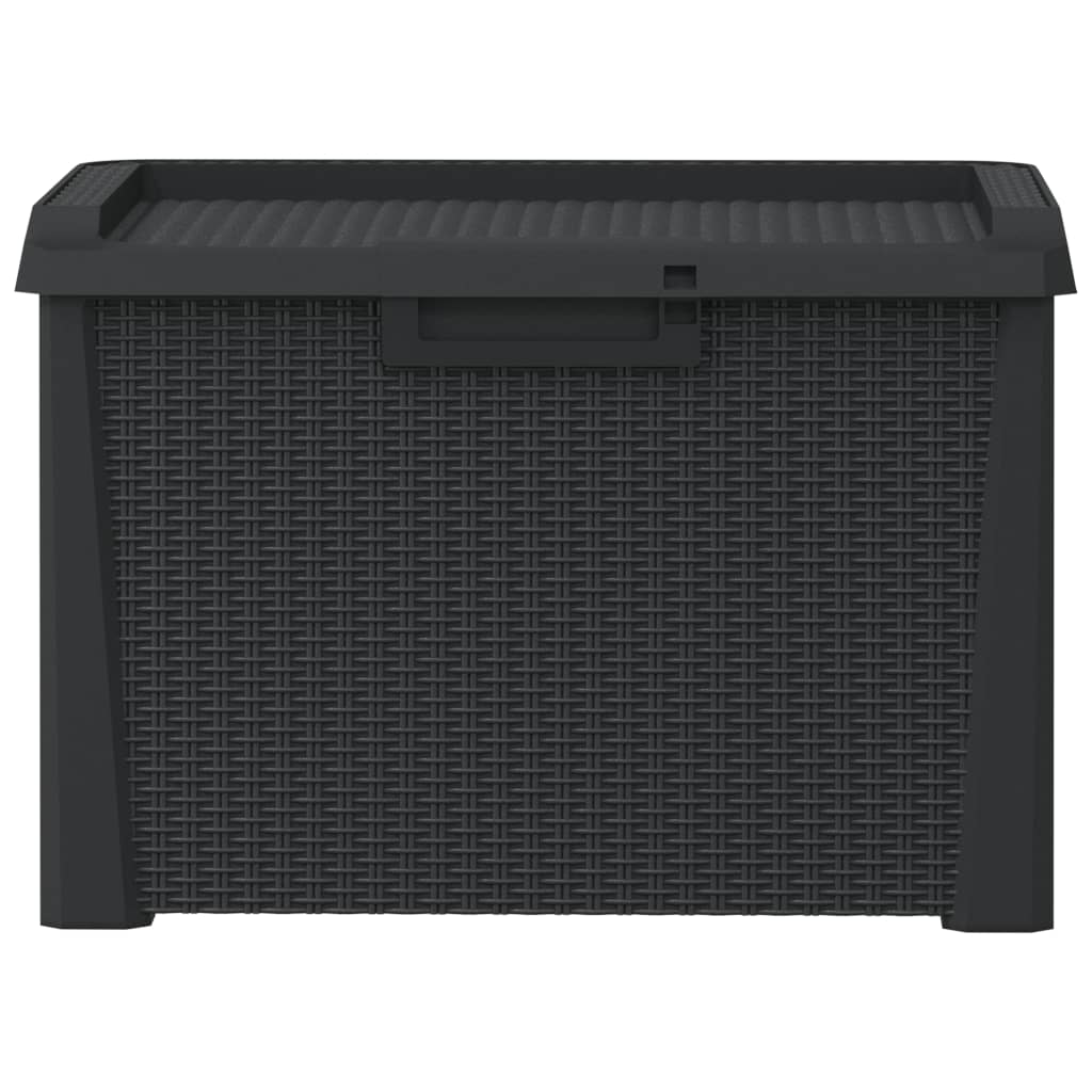 Gartentruhe Anthrazit 125 L PP - Pazzar.ch
