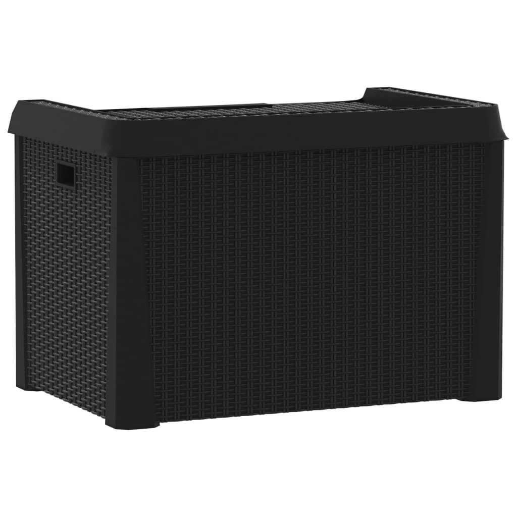 Gartentruhe Anthrazit 125 L PP - Pazzar.ch