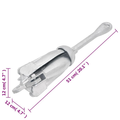 Klappanker Silbern 6 kg Temperguss - Pazzar.ch