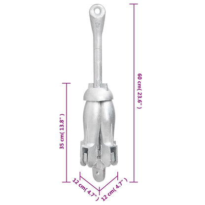 Klappanker Silbern 8 kg Temperguss - Pazzar.ch