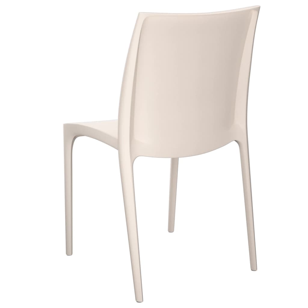 Gartenstühle 2 Stk. Creme 50x46x80 cm Polypropylen - Pazzar.ch