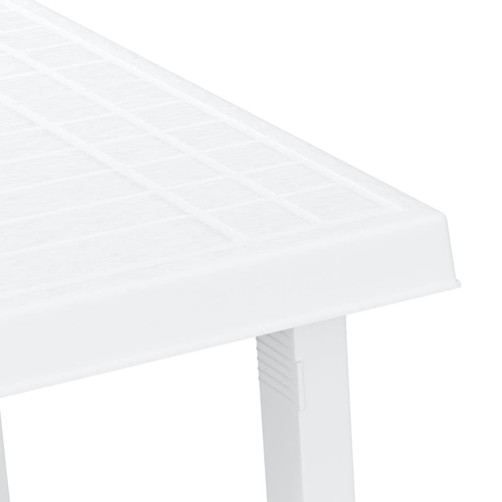 Campingtisch Weiß 79x56x64 cm PP Holzoptik - Pazzar.ch