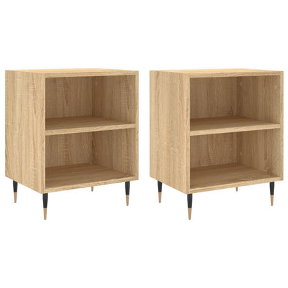 Nachttische 2 Stk. Sonoma-Eiche 40x30x50 cm Holzwerkstoff - Pazzar.ch