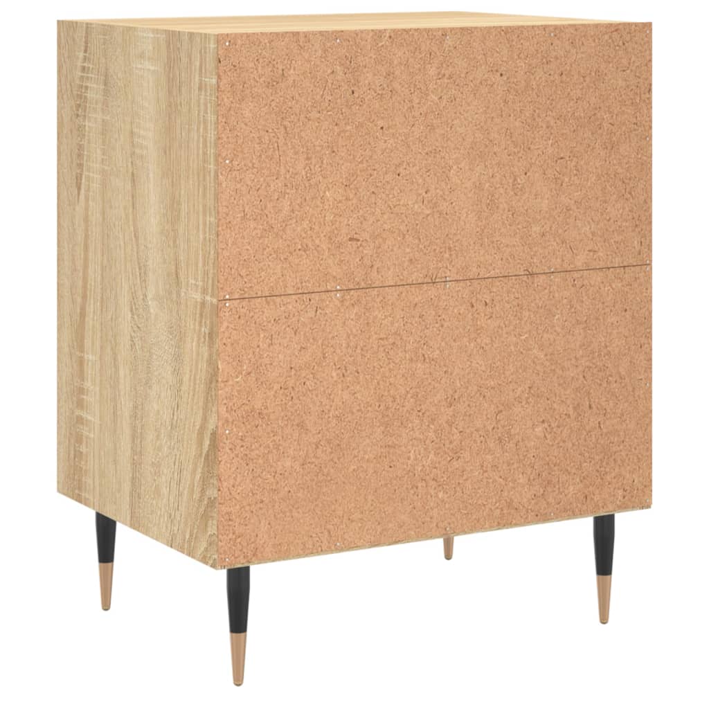 Nachttische 2 Stk. Sonoma-Eiche 40x30x50 cm Holzwerkstoff - Pazzar.ch
