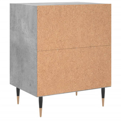 Nachttische 2 Stk. Betongrau 40x30x50 cm Holzwerkstoff - Pazzar.ch