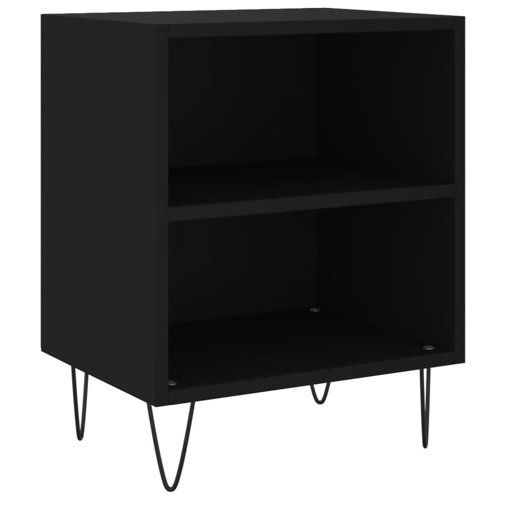 Nachttische 2 Stk. Schwarz 40x30x50 cm Holzwerkstoff - Pazzar.ch
