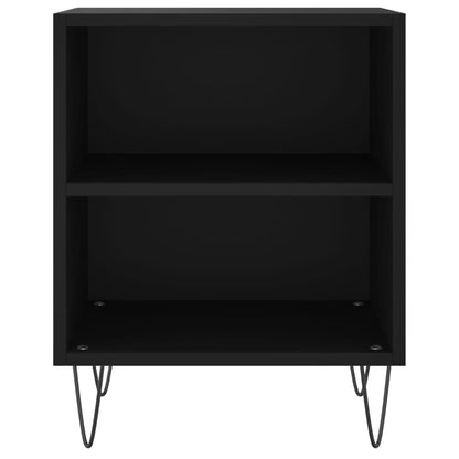 Nachttische 2 Stk. Schwarz 40x30x50 cm Holzwerkstoff - Pazzar.ch