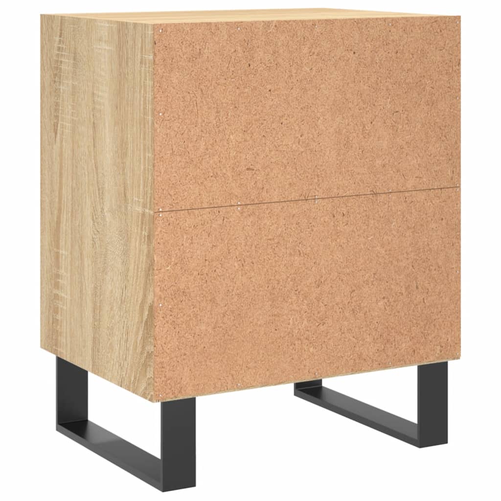 Nachttische 2 Stk. Sonoma-Eiche 40x30x50 cm Holzwerkstoff - Pazzar.ch