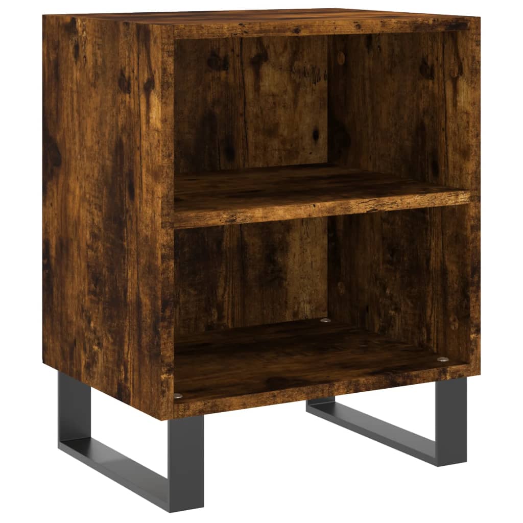 Nachttische 2 Stk. Räuchereiche 40x30x50 cm Holzwerkstoff - Pazzar.ch