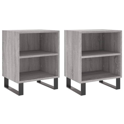 Nachttische 2 Stk. Grau Sonoma 40x30x50 cm Holzwerkstoff - Pazzar.ch