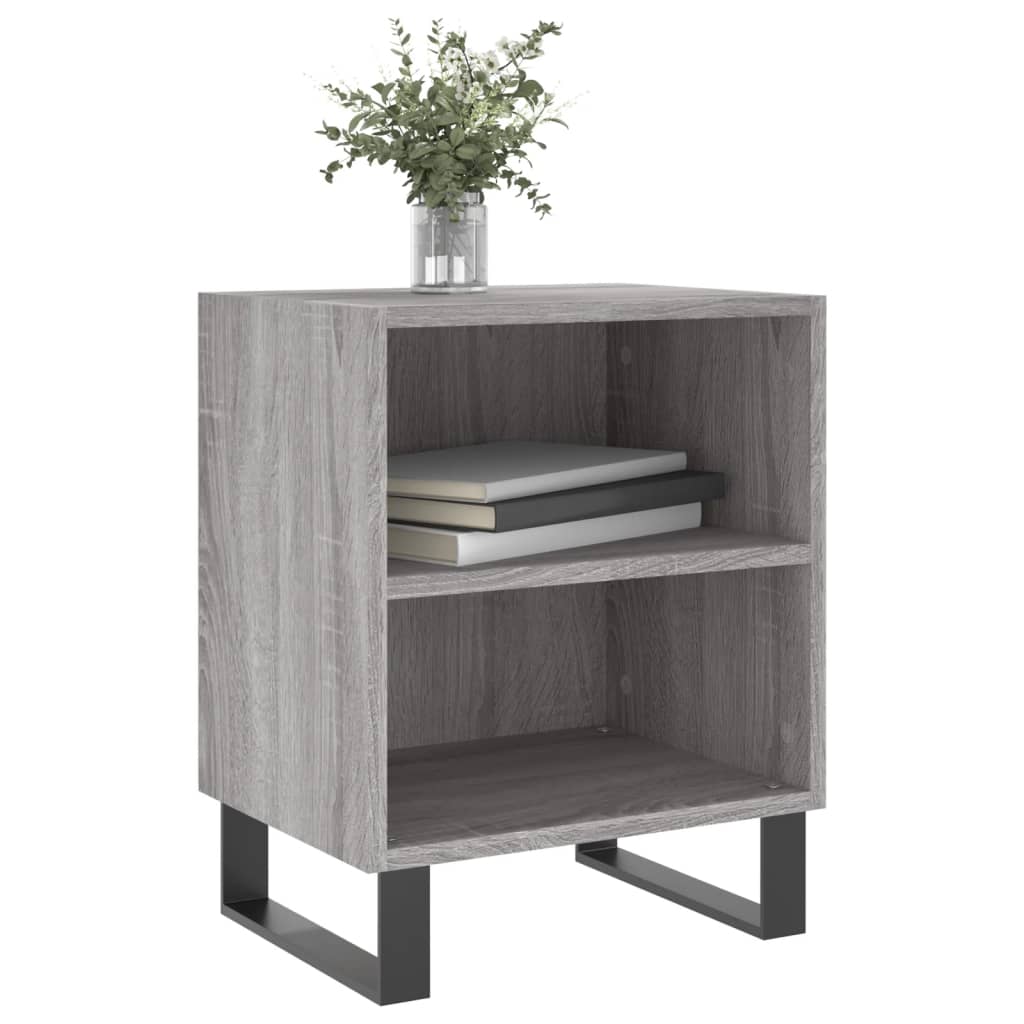 Nachttische 2 Stk. Grau Sonoma 40x30x50 cm Holzwerkstoff - Pazzar.ch