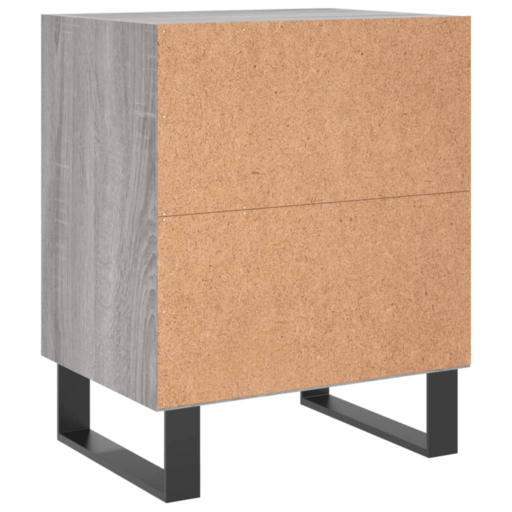 Nachttische 2 Stk. Grau Sonoma 40x30x50 cm Holzwerkstoff - Pazzar.ch