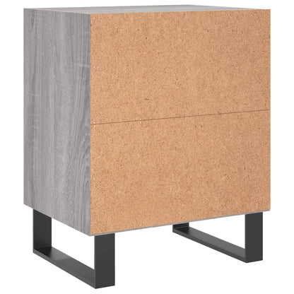 Nachttische 2 Stk. Grau Sonoma 40x30x50 cm Holzwerkstoff - Pazzar.ch