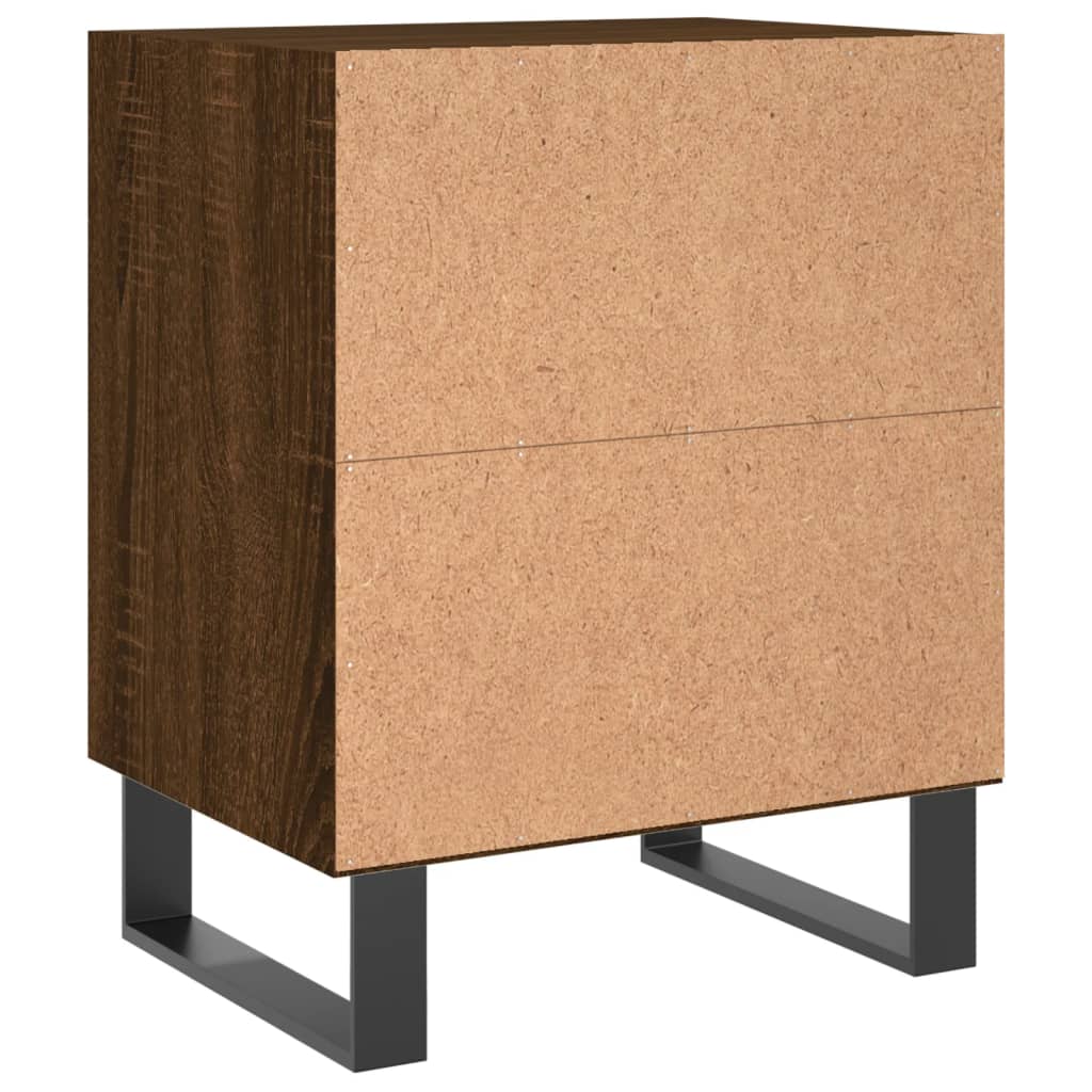 Nachttisch Braun Eichen-Optik 40x30x50 cm Holzwerkstoff - Pazzar.ch