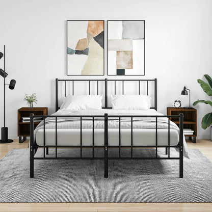 Nachttische 2 Stk. Braun Eichen-Optik 40x30x50 cm Holzwerkstoff - Pazzar.ch