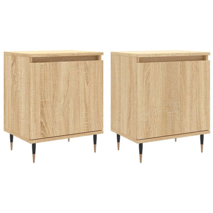 Nachttische 2 Stk. Sonoma-Eiche 40x30x50 cm Holzwerkstoff - Pazzar.ch