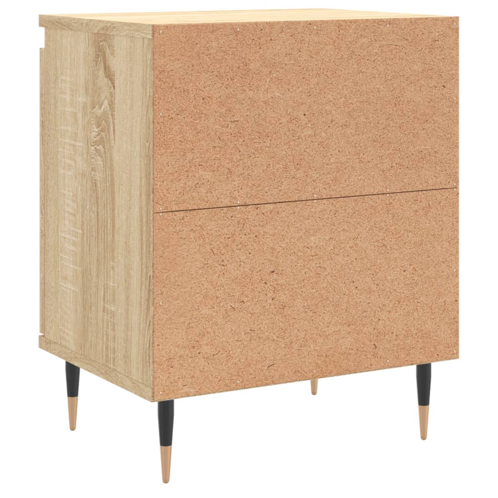 Nachttische 2 Stk. Sonoma-Eiche 40x30x50 cm Holzwerkstoff - Pazzar.ch