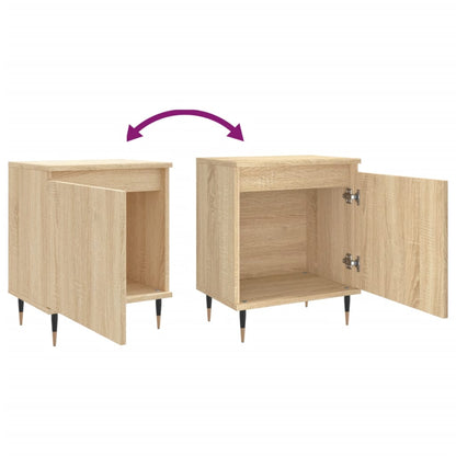 Nachttische 2 Stk. Sonoma-Eiche 40x30x50 cm Holzwerkstoff - Pazzar.ch