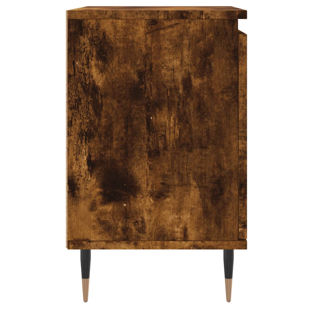 Nachttische 2 Stk. Räuchereiche 40x30x50 cm Holzwerkstoff - Pazzar.ch