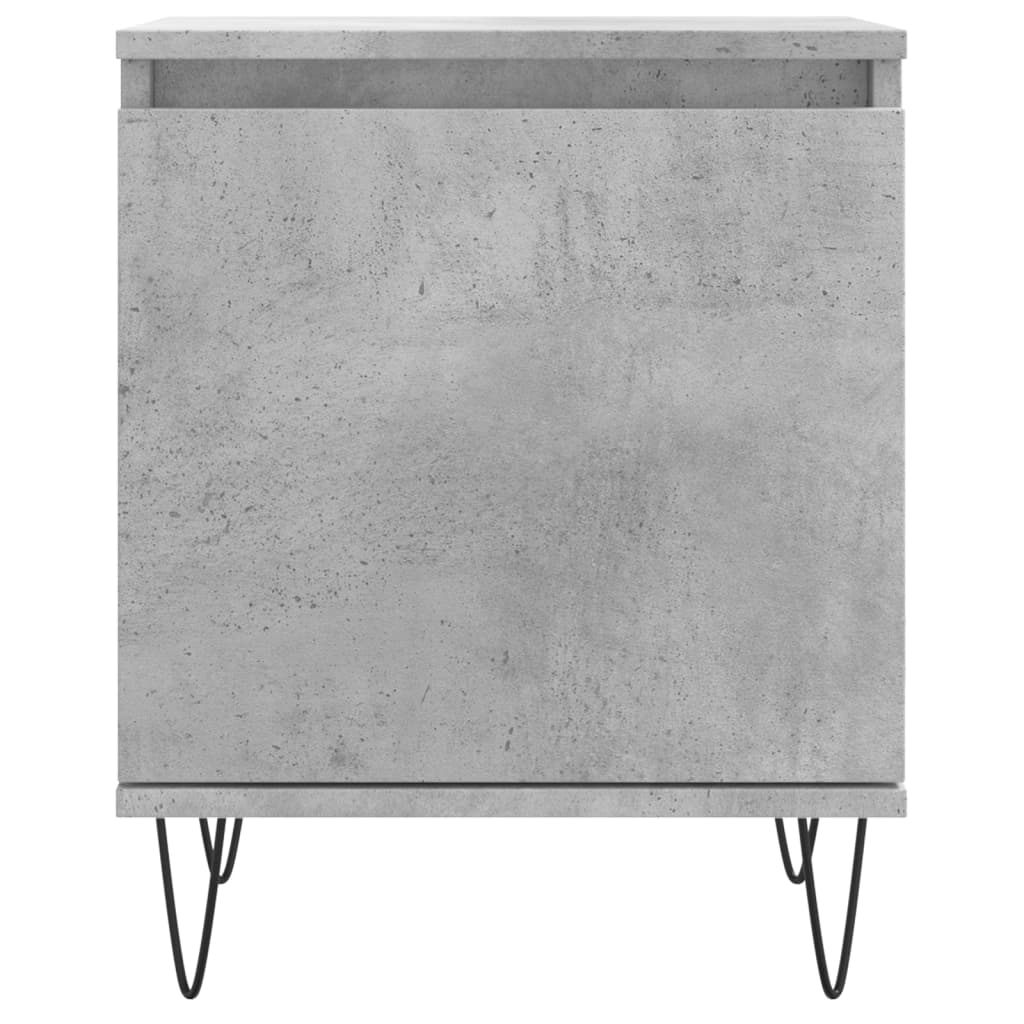 Nachttische 2 Stk. Betongrau 40x30x50 cm Holzwerkstoff - Pazzar.ch