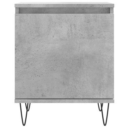 Nachttische 2 Stk. Betongrau 40x30x50 cm Holzwerkstoff - Pazzar.ch