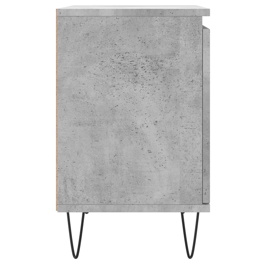 Nachttische 2 Stk. Betongrau 40x30x50 cm Holzwerkstoff - Pazzar.ch