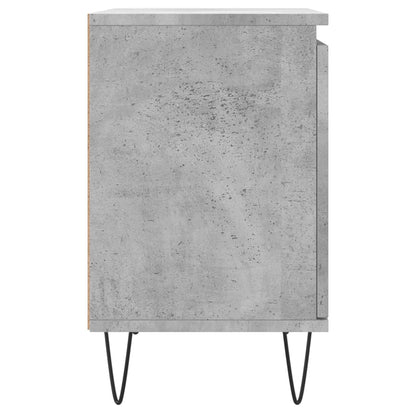Nachttische 2 Stk. Betongrau 40x30x50 cm Holzwerkstoff - Pazzar.ch