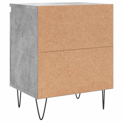 Nachttische 2 Stk. Betongrau 40x30x50 cm Holzwerkstoff - Pazzar.ch