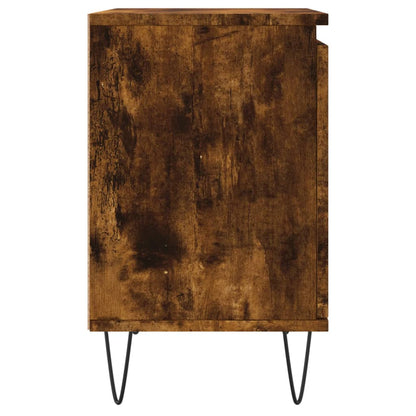 Nachttische 2 Stk. Räuchereiche 40x30x50 cm Holzwerkstoff - Pazzar.ch