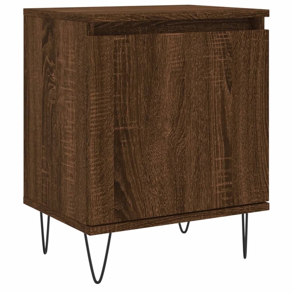Nachttisch Braun Eichen-Optik 40x30x50 cm Holzwerkstoff - Pazzar.ch