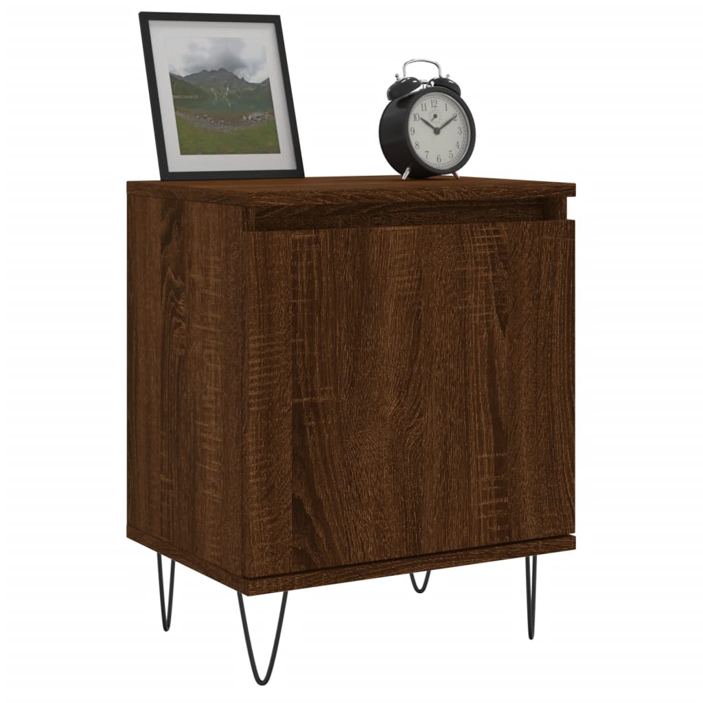Nachttisch Braun Eichen-Optik 40x30x50 cm Holzwerkstoff - Pazzar.ch