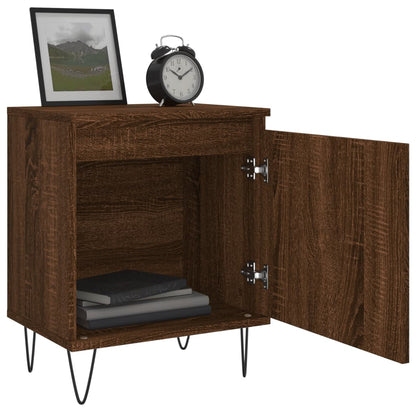 Nachttisch Braun Eichen-Optik 40x30x50 cm Holzwerkstoff - Pazzar.ch