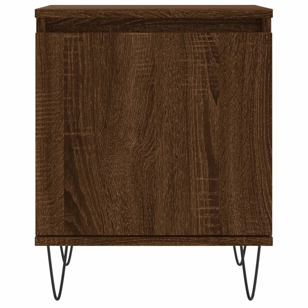 Nachttisch Braun Eichen-Optik 40x30x50 cm Holzwerkstoff - Pazzar.ch