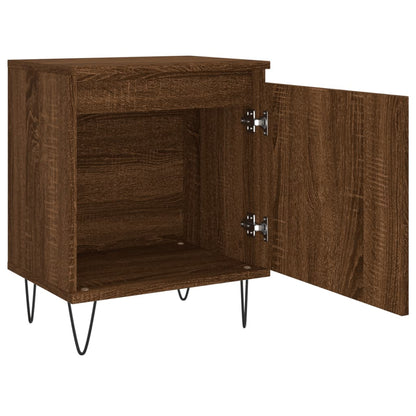 Nachttisch Braun Eichen-Optik 40x30x50 cm Holzwerkstoff - Pazzar.ch