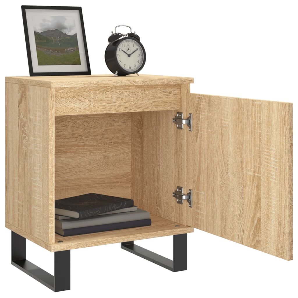 Nachttische 2 Stk. Sonoma-Eiche 40x30x50 cm Holzwerkstoff - Pazzar.ch