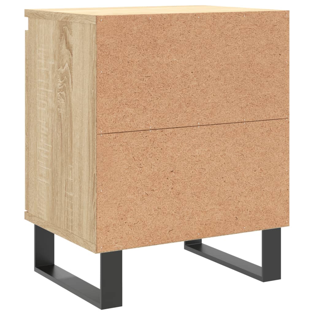 Nachttische 2 Stk. Sonoma-Eiche 40x30x50 cm Holzwerkstoff - Pazzar.ch