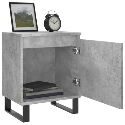 Nachttische 2 Stk. Betongrau 40x30x50 cm Holzwerkstoff - Pazzar.ch