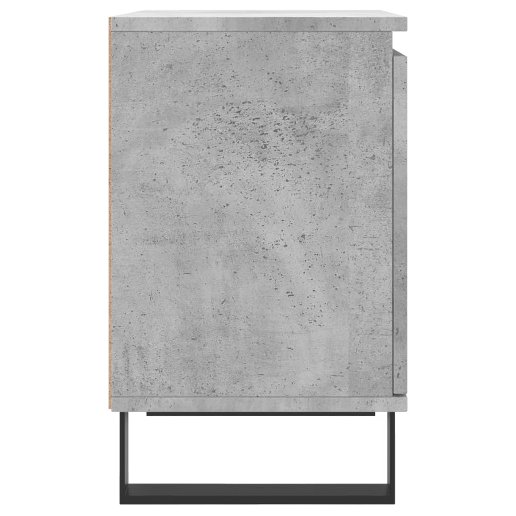 Nachttische 2 Stk. Betongrau 40x30x50 cm Holzwerkstoff - Pazzar.ch