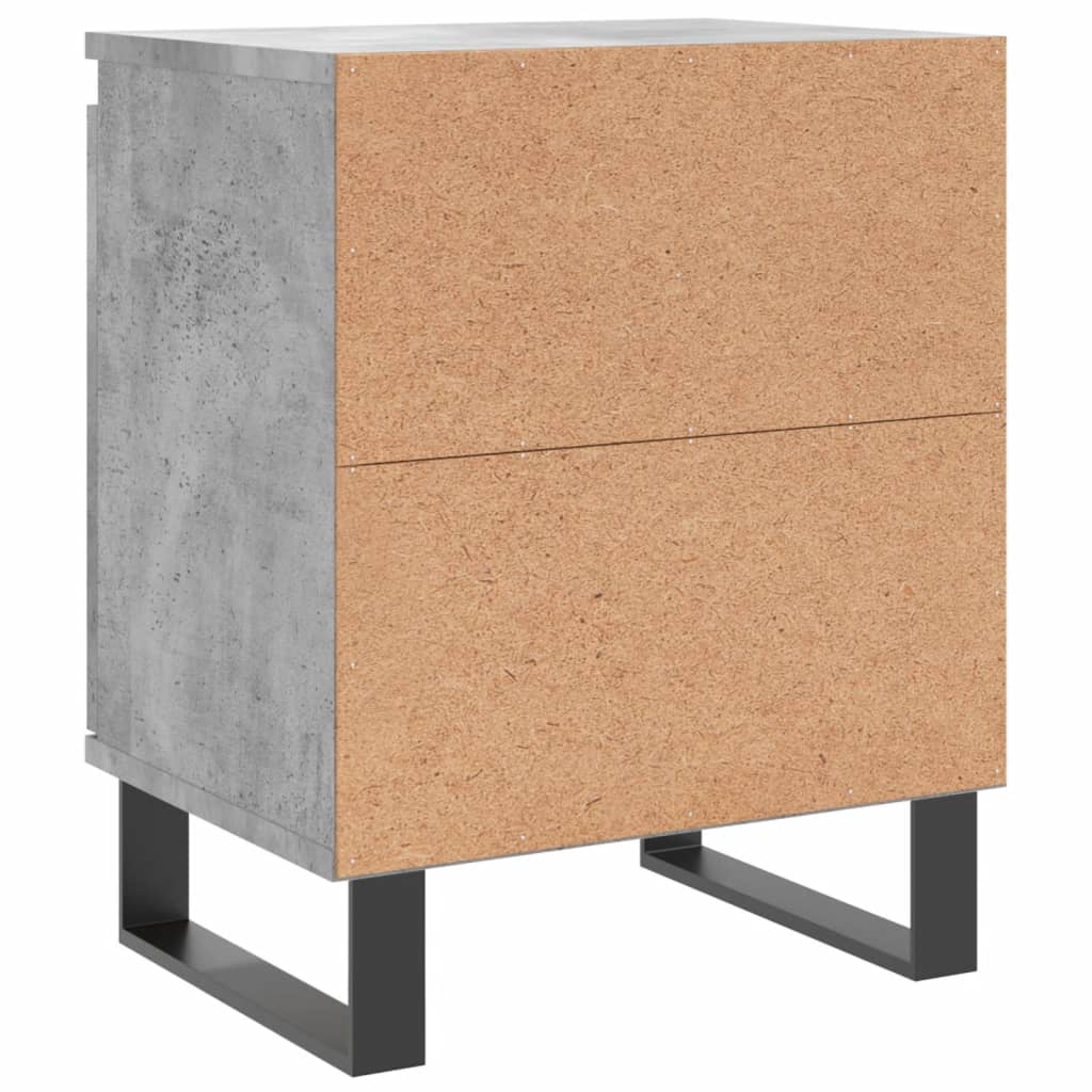 Nachttische 2 Stk. Betongrau 40x30x50 cm Holzwerkstoff - Pazzar.ch