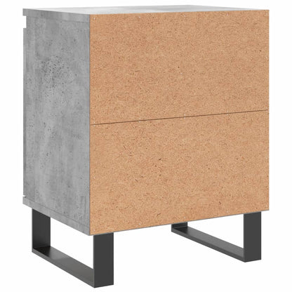 Nachttische 2 Stk. Betongrau 40x30x50 cm Holzwerkstoff - Pazzar.ch