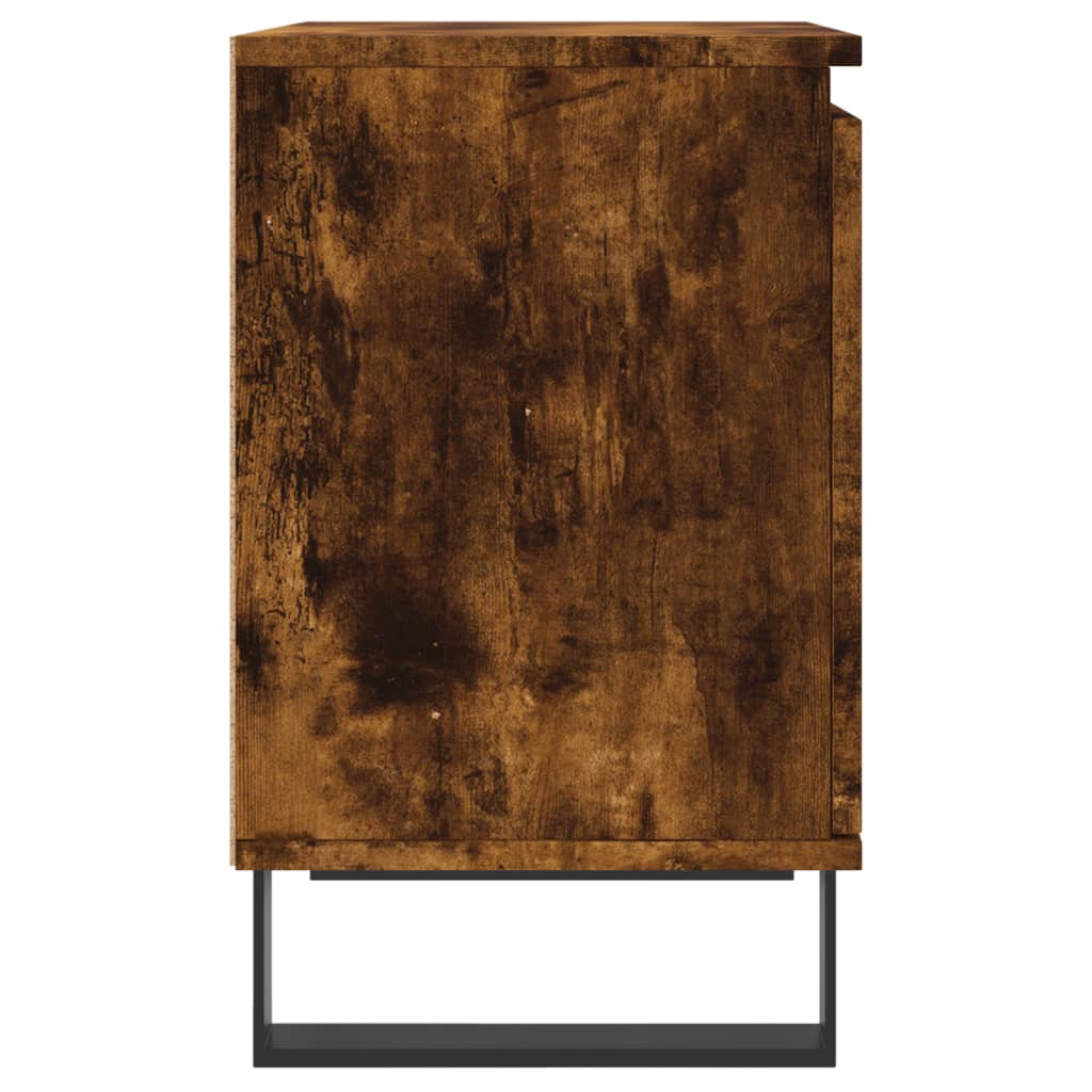 Nachttische 2 Stk. Räuchereiche 40x30x50 cm Holzwerkstoff - Pazzar.ch