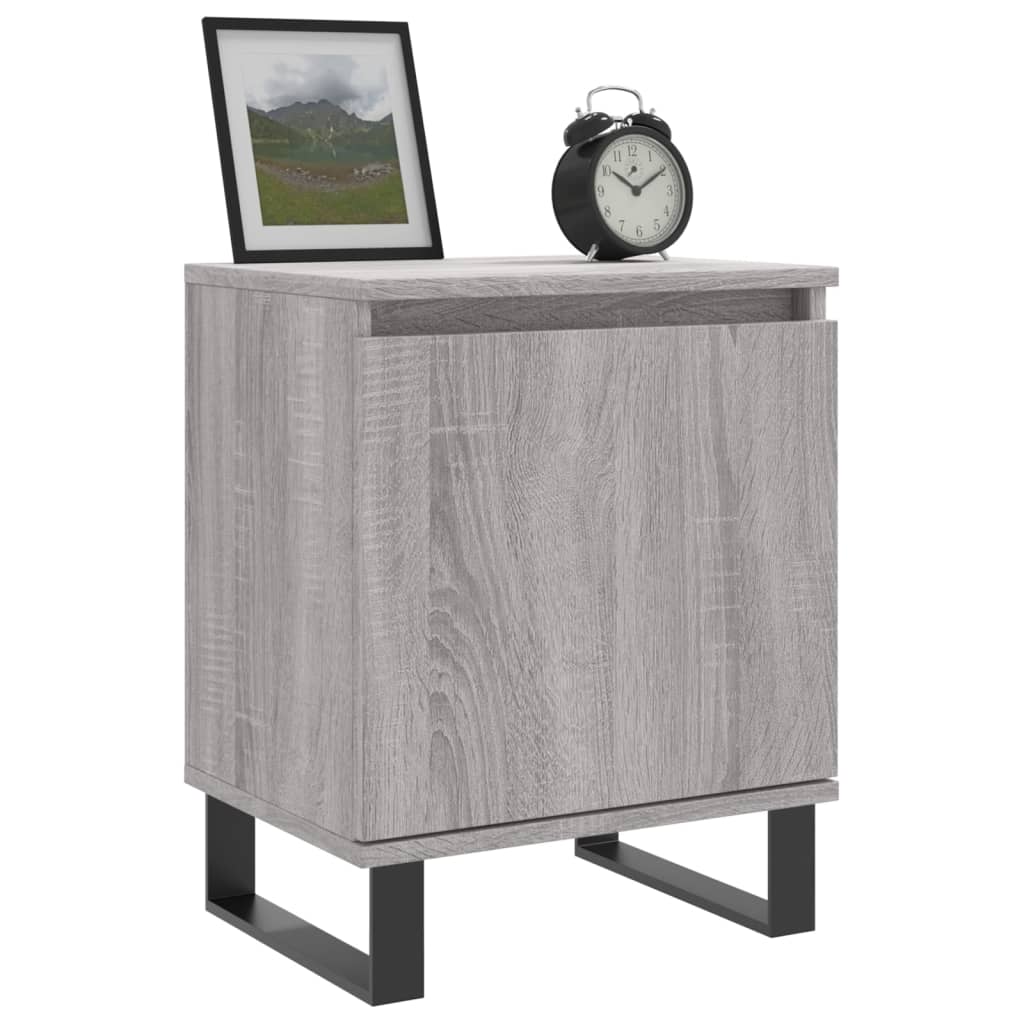 Nachttisch Grau Sonoma 40x30x50 cm Holzwerkstoff - Pazzar.ch