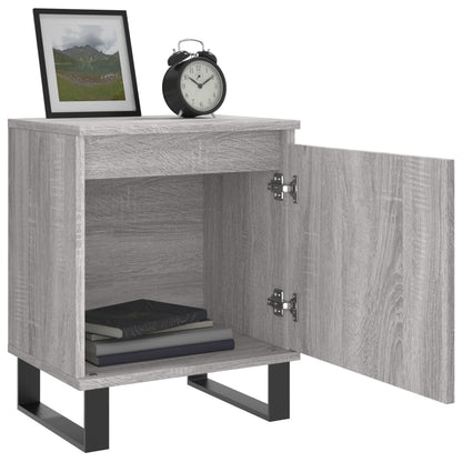 Nachttisch Grau Sonoma 40x30x50 cm Holzwerkstoff - Pazzar.ch